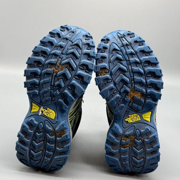 The North Face Hedgehog Mid Boy's 10 Navy Blue Hiking Boots Lace-Up Outdoor Shoe - Picture 9 of 10